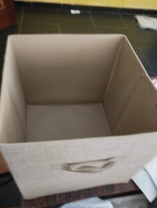 Jolie boîte de rangement beige – Pratique et stylée - 1000 FCFA